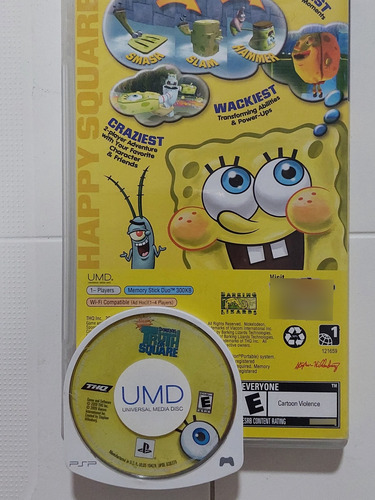 Sponge Bob Truth Square (bob Sponja) Psp. De Uso Original (Usado)