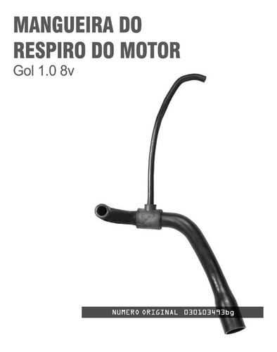 Mangueira Do Respiro Anti Chamas Para Gol 1.0 8v 030103493bg