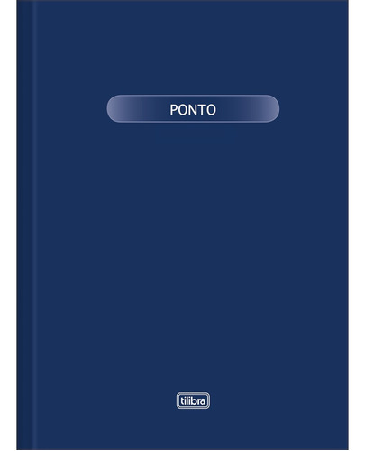 Livro De Ponto Tilibra Capa Dura Pequeno 160fls Cor Azul