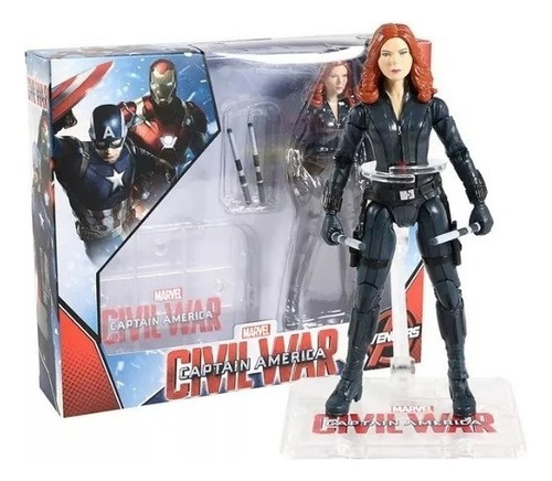 Boneco Viúva Negra Black Widow Articulado Vingadores Marvel