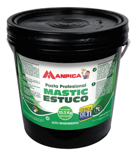 Mastique Mastic Estuco Manpica Cuñete