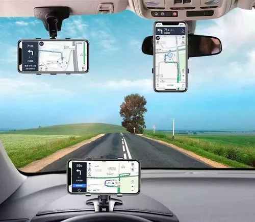 360 Base Para Poner Sujetar El Telefono En Carro Soporte Celular Movil GPS  Coche
