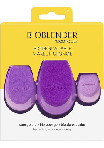 Ecotools, Bioblender Por Natural Makeup Blender Esponja De