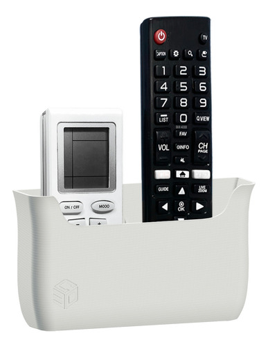 Suporte De Parede Porta 2 Controles Remoto Ar Tv Universal Cor Branco C3d Concept 3d Print