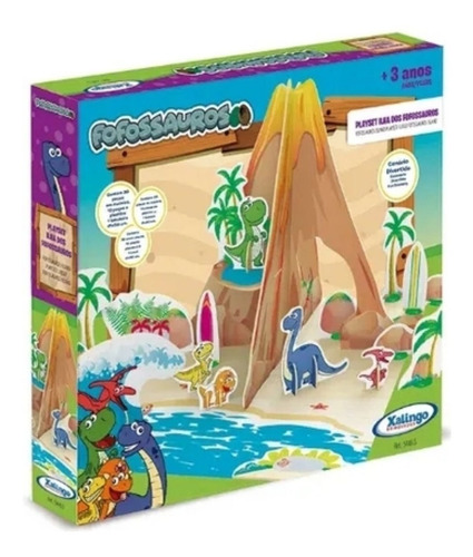 Brinquedo Para Criança 3d Playset Ilha Dos Fofossauros