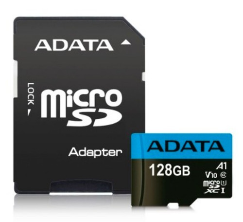 Microsdxc  Adata Clase 10 128gb Memoria Ausdx128guicl10a1-ra