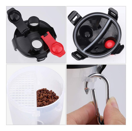 Botella De Agua Portátil Para Perros Con Cuencos Plegables