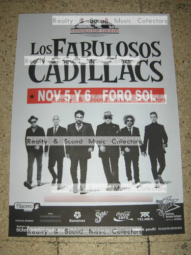 Fabulosos Cadillacs Poster Foro Sol Satanico Tour 09!!