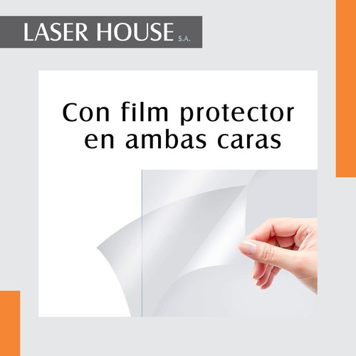 Imagen 3 de 9 de Corte Acrílico Plancha Transparente Placa 2 Mm / 120x120 Cm
