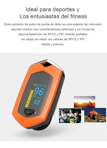 Imagen 6 de 10 de Saturometro Oximetro Recargable Colores Usb Con Estuche Stgo
