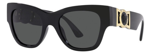 Gafas De Sol Versace Ve4415u Mujer Originales Color Negro Color Del Armazón Negro