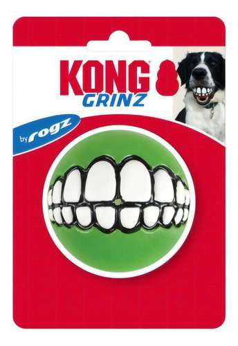 Kong Grinz By Rogz Medium/medio Brinquedo De Bola Para Cães Cor Sortida