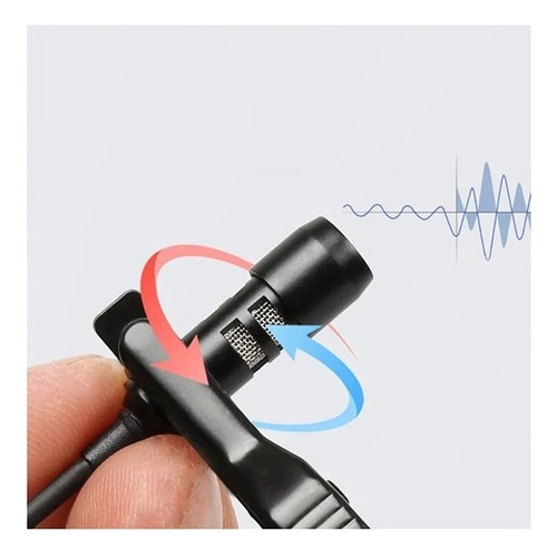 Micrófono con conector Lightning de solapa para iPhone 7.8, x, Xr, xs, color negro