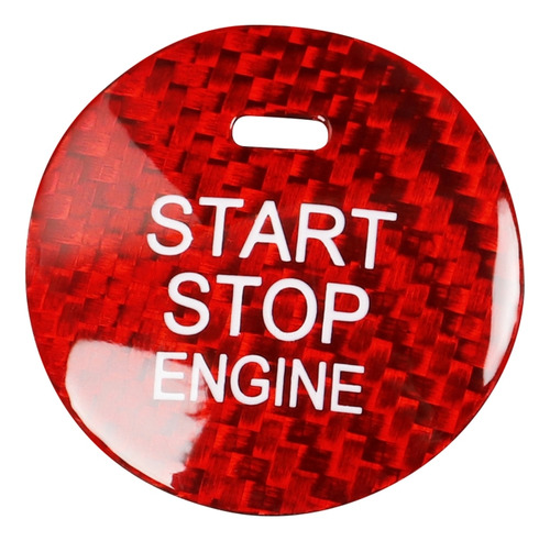 Decoración Roja Del Botón De Arranque Del Motor Para Mazda