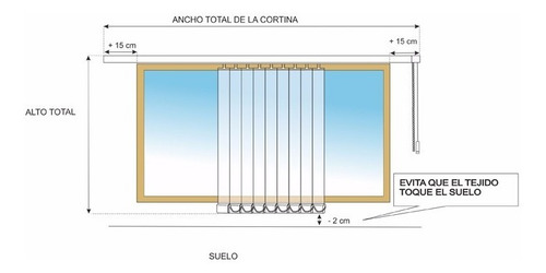 Imagen 6 de 6 de Cortinas Madrid Funza Mosquera Sheer Blackout Panel