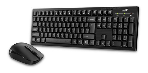 Kit Teclado Mouse Inalámbrico Genius Tecla Multimedia+ Pilas