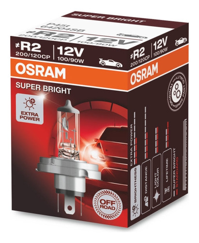 Lampara R2 Super Bright Premium 12v 100/80w Osram 64204sb