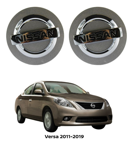 Tapón Rines De Lujo 2pz Versa 2018 Nissan