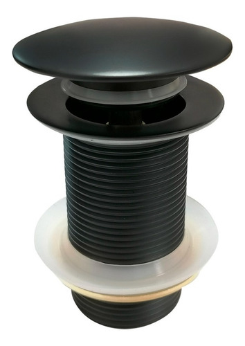 Imagen 1 de 2 de Valvula De Lavatorio Negro Mate Tip Top Click Clak 1.1/4