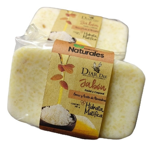 Jabón De Arroz, Natural, Artesanal, Jabones Diar Dee / 140g