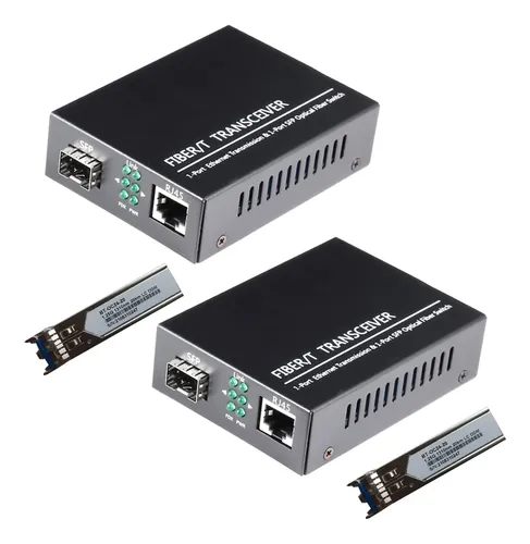 comprar Pack De 2 Convertidores Sfp Gigabit Ethernet Hasta 20km