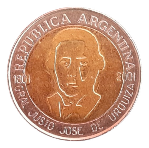 Argentina Moneda 1 Peso 2001 Gral. Justo José De Urquiza