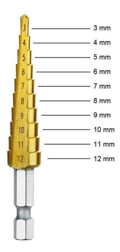 J 3pcs/set Hexagonal Hexagonal Shank Aço De Alta Velocidade