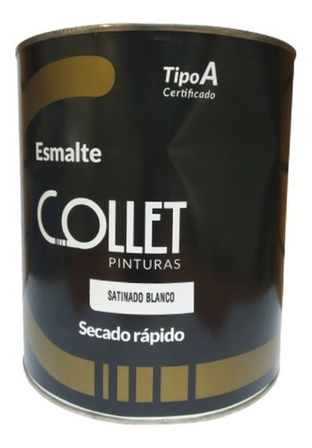 Pintura Esmalte Blanco Satinado 1 Galón Tipo A Collet