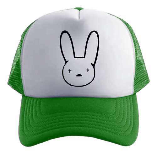 Bad Bunny Logo Conejo Gorra Friki Tu Eres Verde Talle Único Regulable