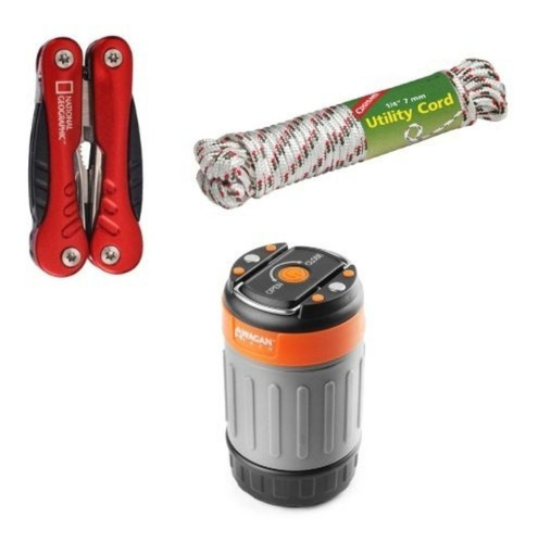 Set Multiherramienta 12 En 1, Cordón Paracord 5m Y Linterna