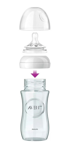 Tetina Natural Philips Avent Scf045/27 3m+ Flujo Variable