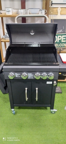 Imagen 8 de 10 de Parrilla A Gas Envasado 4 Quemadores Y Anafe. Acero Inox.