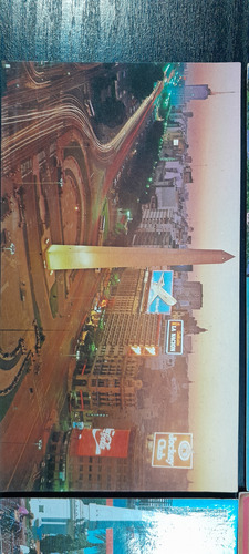 Postal Buenos Aires Lote X 6 Tranvía Plaza De Mayo Obelisco (Usado)