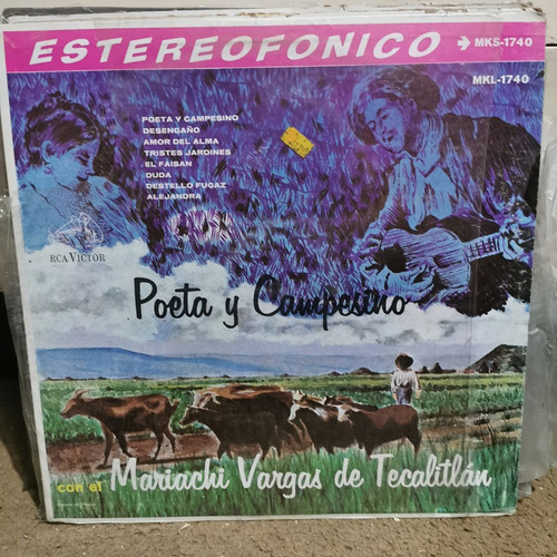 Disco Lp Vargas De Tecalitlan-poeta Y Campesino Estereofonic