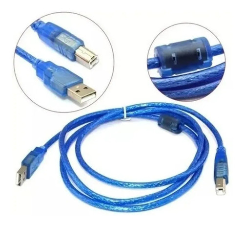 Cable Universal Impresora Usb A Y B 3 Metros 