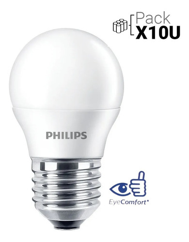 Lámpara Led Gota Philips 4w=40w 220v Guirnaldas Pack X 10 Un