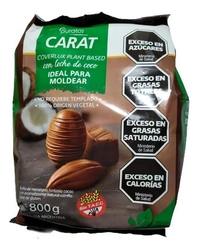 Chocolate Baño De Moldeo Con Leche De Coco En Monedas Carat