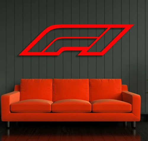 Cuadro De Logo De Formula 1 Corte Láser De Madera 80cm