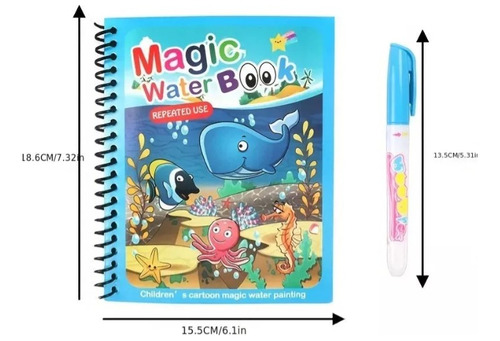 Libro Mágico De Pintura Al Agua Para Niños