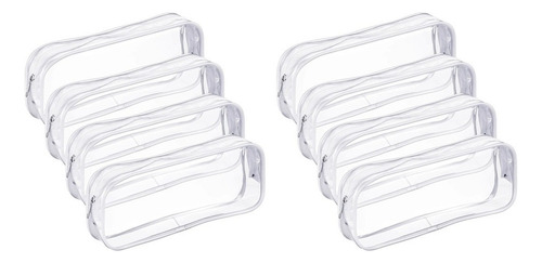 . Estuche Transparente De Pvc For Lápices Con Cremallera, 8