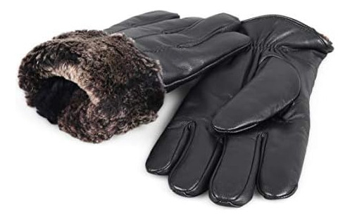 Zavelio Guantes De Cuero Forrados De Piel De Oveja Premium P