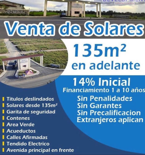 Solares Baratos Y Fiados En Villa Mella.