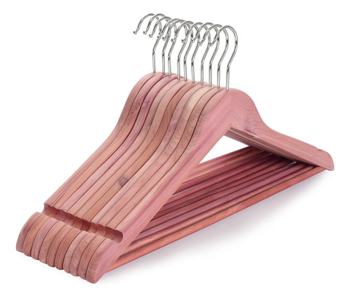 Topia Hanger Perchas De Madera De Cedro Rojo Americano, Perc