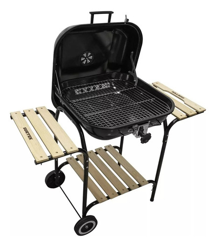 Asador Charola C/transportadoras Ruedas Azul Surtek