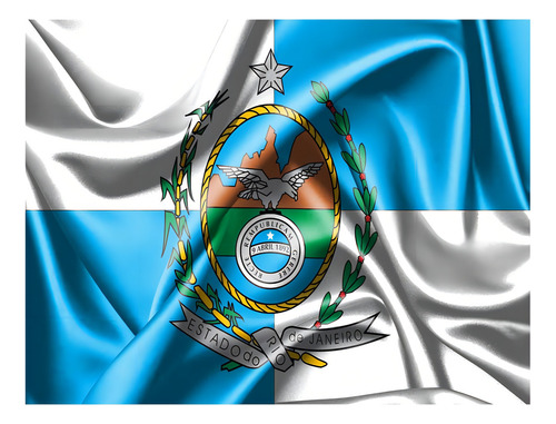 Bandeira Estado Rio De Janeiro Rj - 1,50x0,90mt