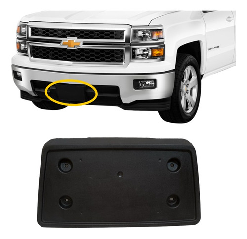 Porta Placa Chevrolet Silverado 2008 - 2015. Original