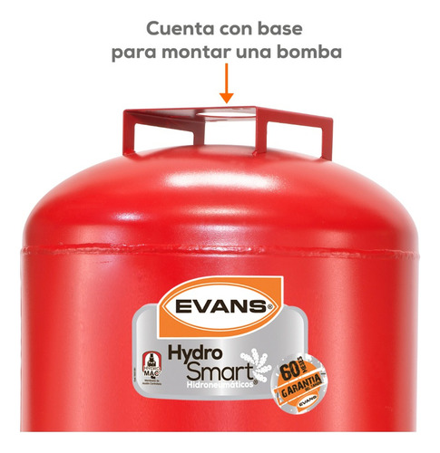 Tanque Hidroneumático Evans Vertical 90 Lts / 23 Gal