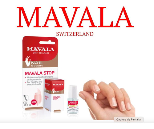 Tratamiento De Esmalte De Uñas Mavala Stop Deterrent 5ml Transparente