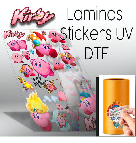 Stickers Uv Dtf Kirby