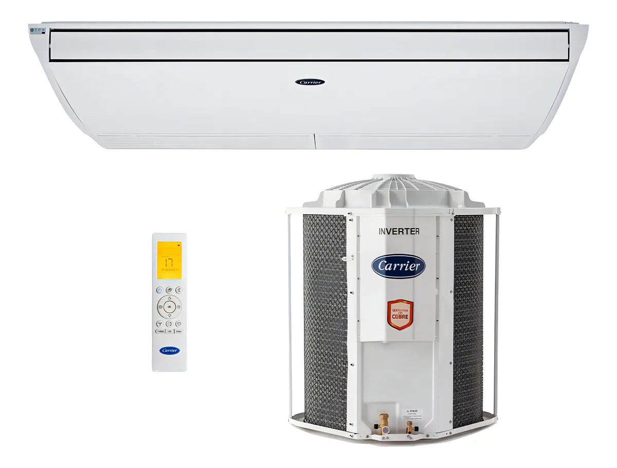Carrier Ar Condic Teto Inverter Carrier Xpower 48000 Btu Frio Cor Branca